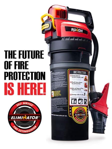 Rusoh Eliminator - Self Servicing, Rechargeable 5# Fire Extinguisher