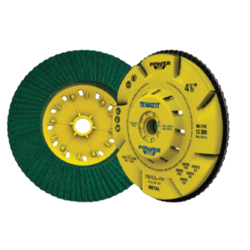 4-1/2" Power Flap Disc.  5/8-11" Built in Hub.  Pack of 5